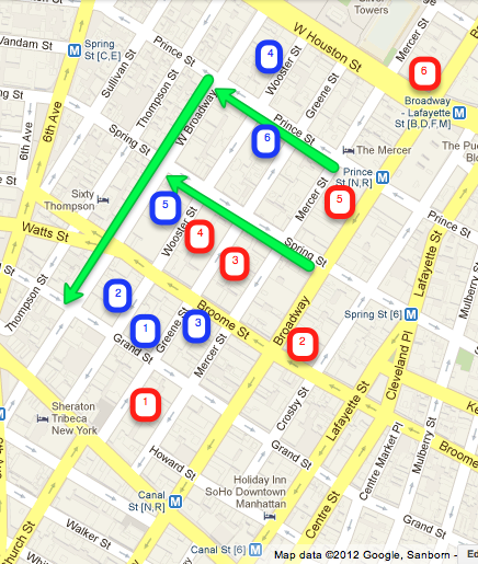 Soho highlights map