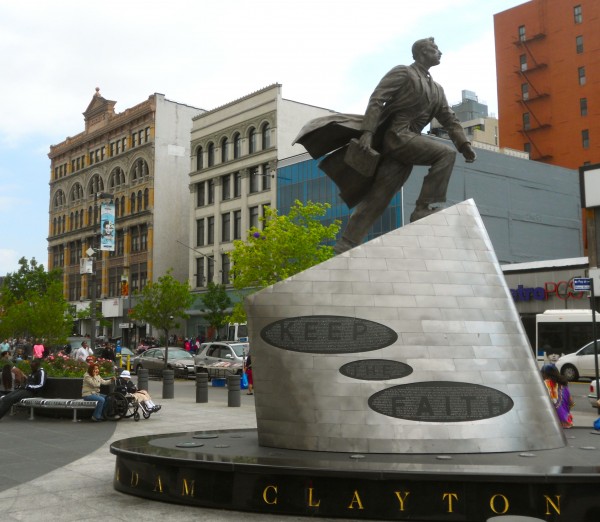 Adam Clayton Powell statue in Harlem