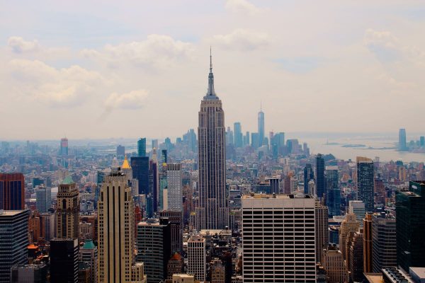 View of the Empire State Building and New York city