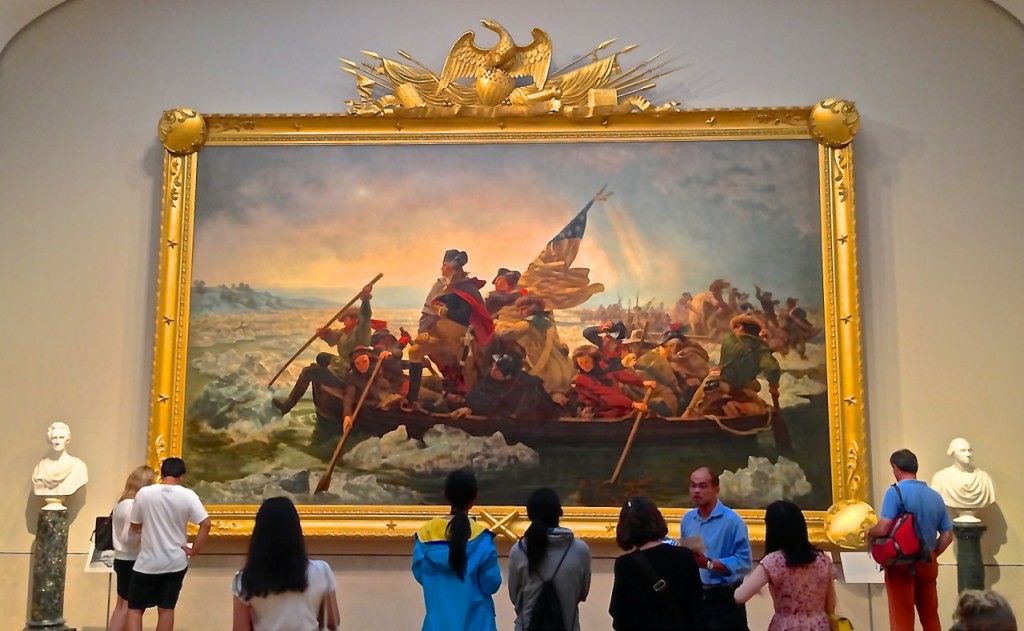 George Washington in NYC Washington Crossing the Delaware at Met Museum