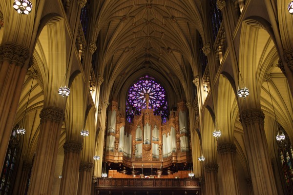 St Patrick's Rose Window and Organ, NYC