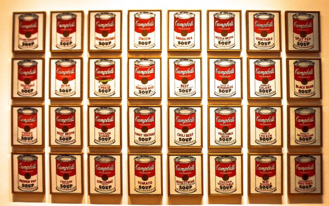 Warhol Campbell's Soup Cans, MoMa