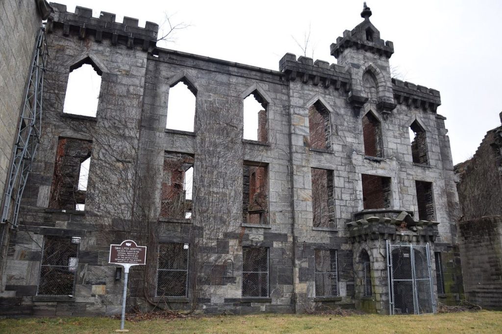 The remains of the Smallpox Hospital, one of many secret places in NYC. 