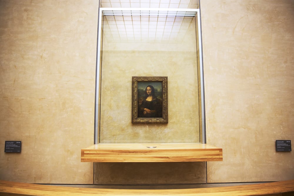 The Mona Lisa, one of the top things to see at the Louvre.