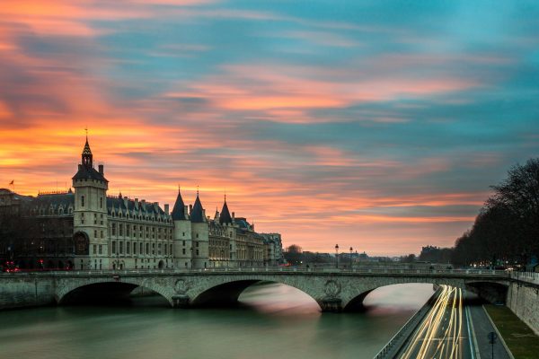 marie antoinette's prison in paris during sunset