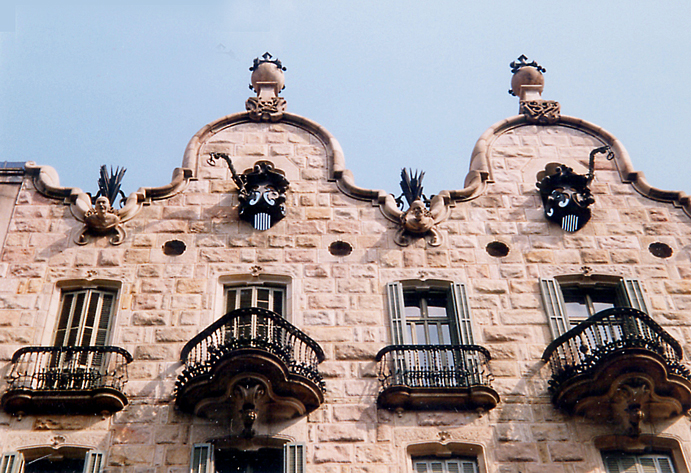 One of the more conventional of the Gaudi buildings in Barcelona.