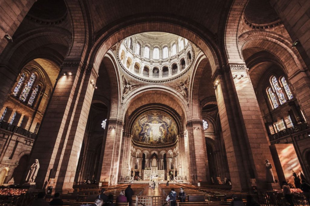 Inside The Basilica of the Sacred Heart of Paris