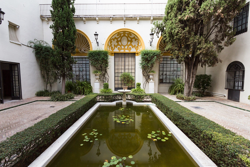 A view of the patio of The Museum of Fine Arts of Seville (Museo de Bellas Artes de Sevilla)