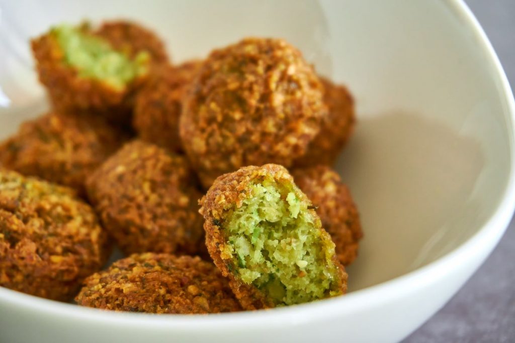 A bowl of falafel