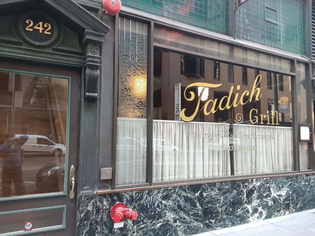 Tadich Grill (1849), one of the oldest San Francisco restaurants
