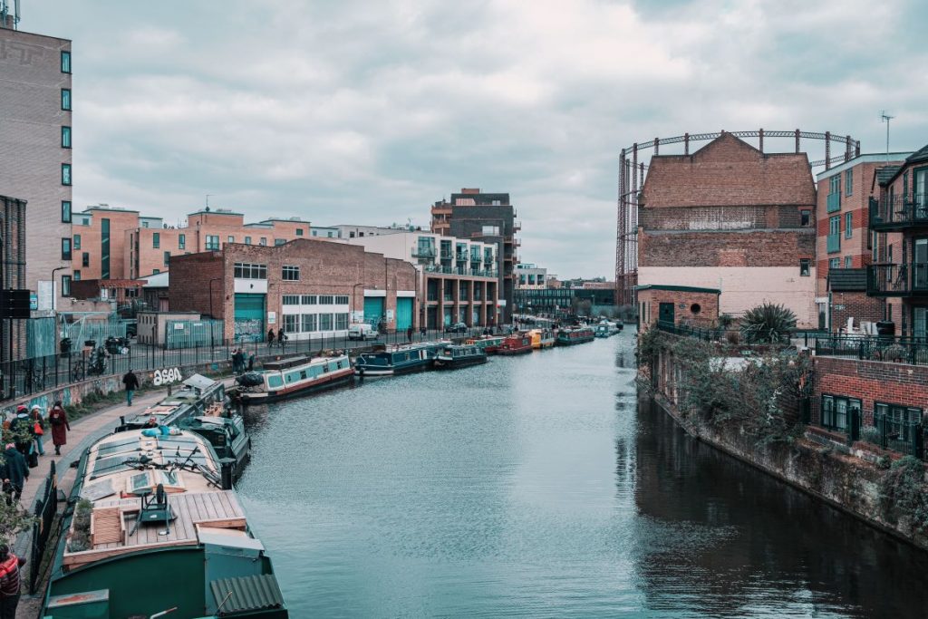 A view of Broadway Market, in London