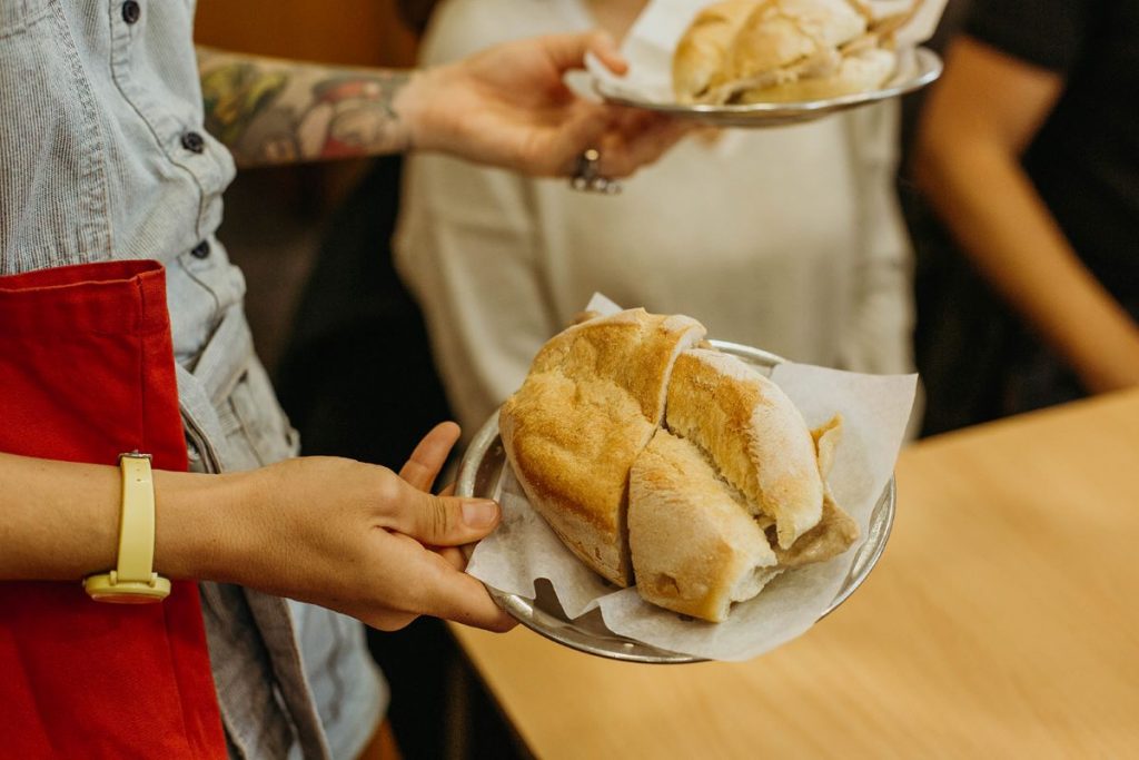 sandwhiches on plates