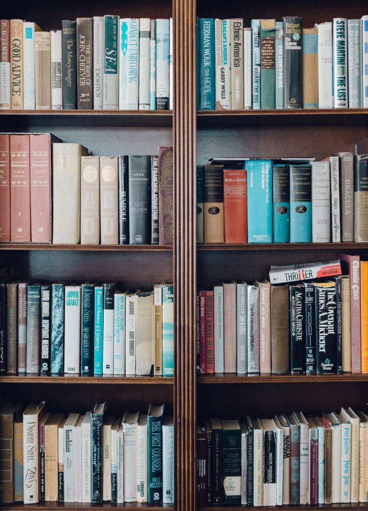 books on a shelf