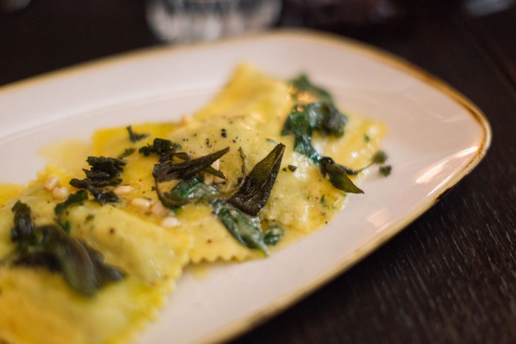 ravioli on a plate