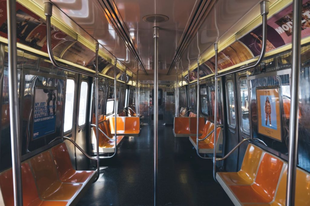 empty subway car