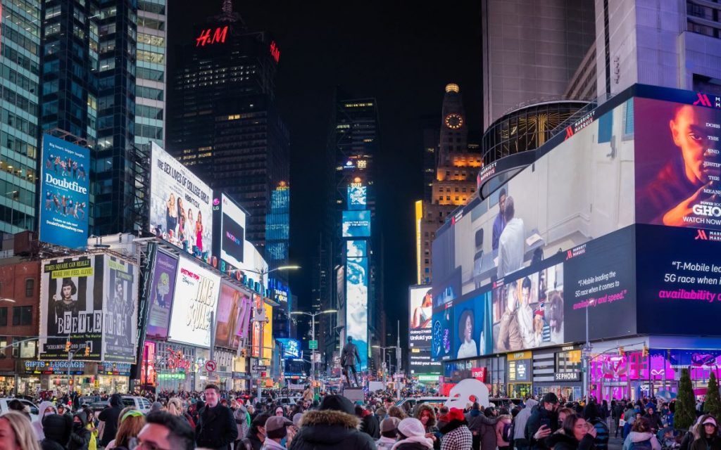 people inside Time's Square, New York