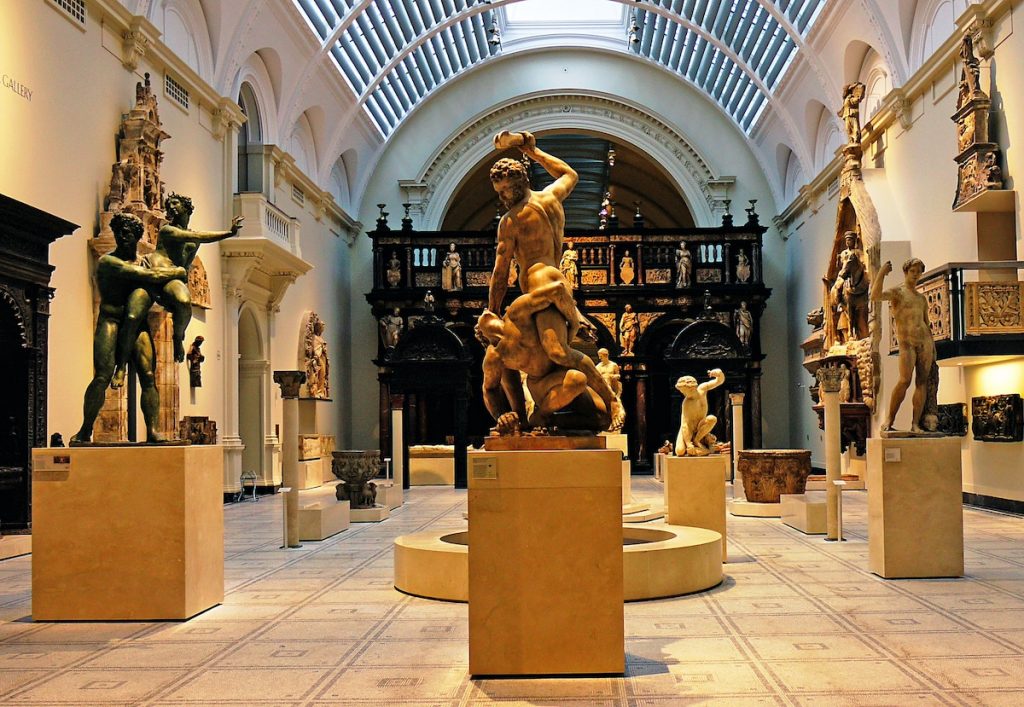 Scultures in the Victoria & Albert Museum in London