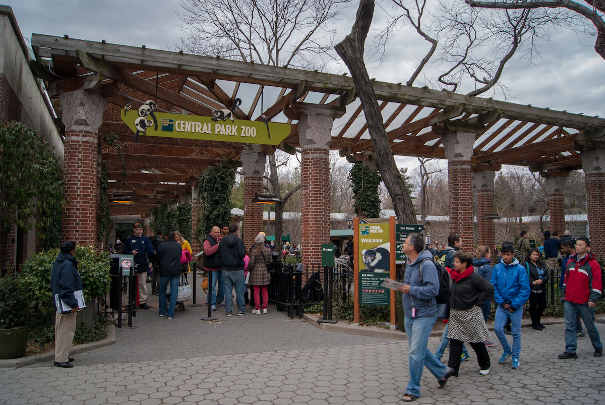 Central Park Zoo's entrance