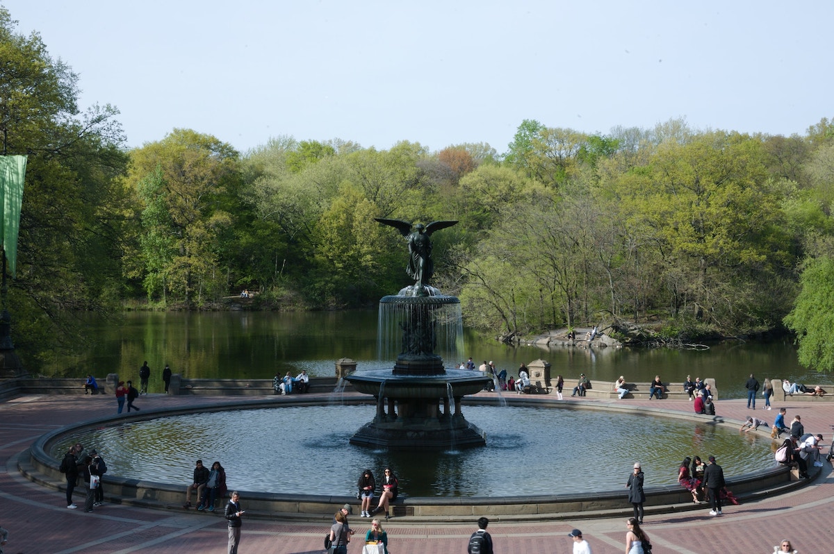 Bethesda Fountain during the day, Central Park
