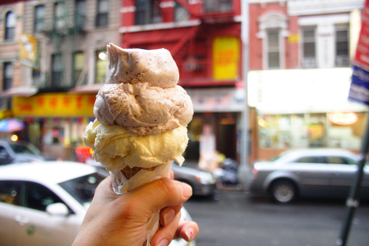 Chinatown Ice Cream Factory Cone in NYC