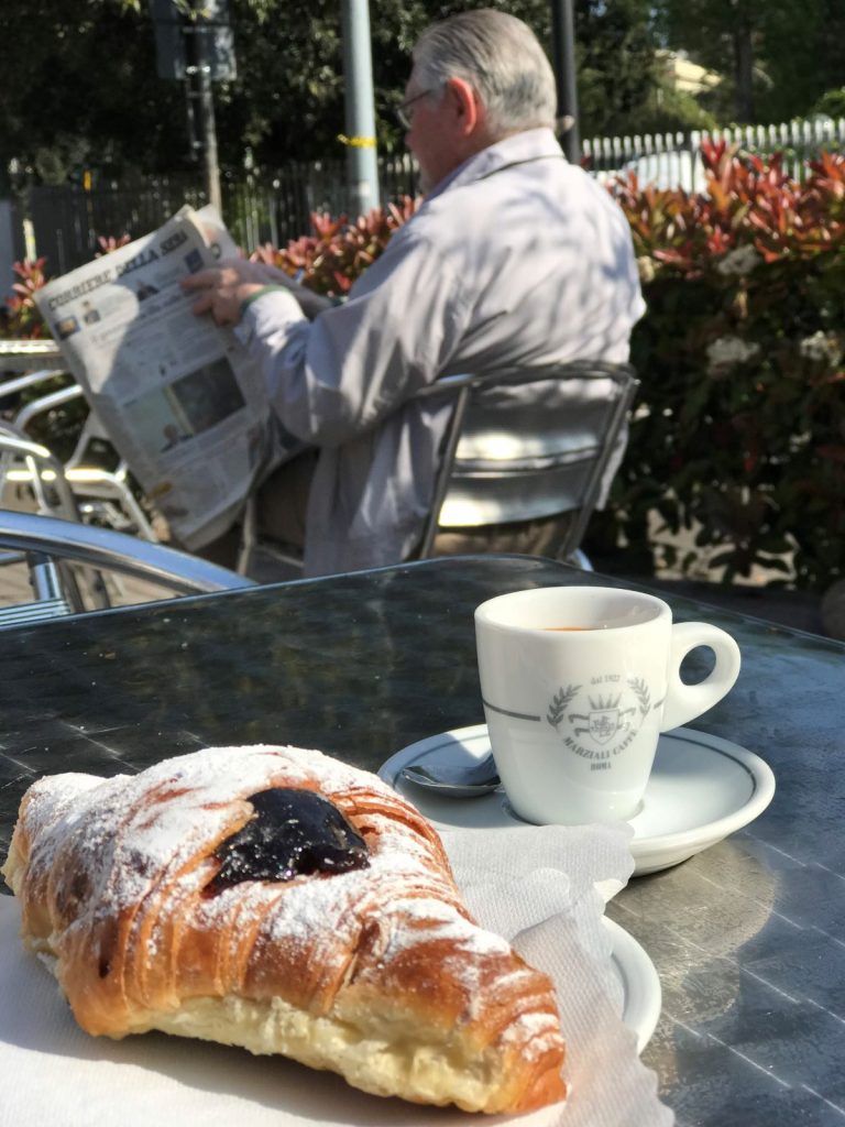 coffee and cornetto