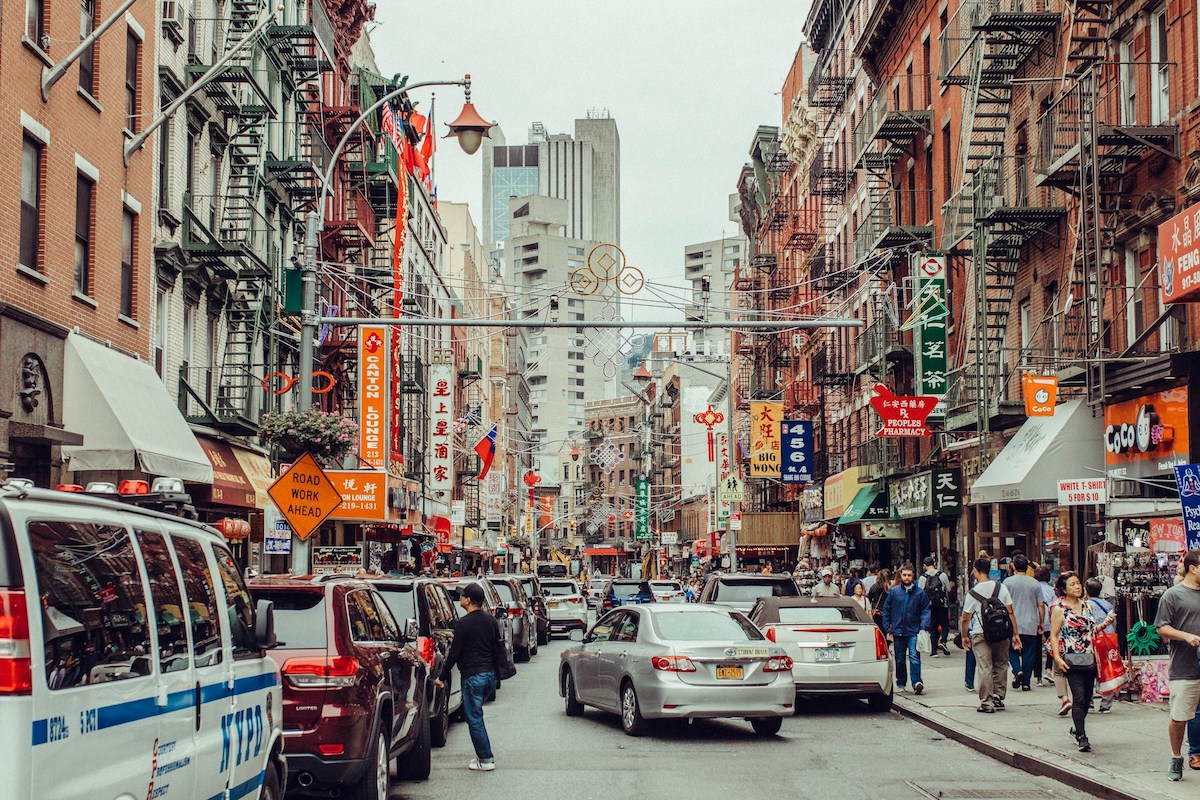 Chinatown NYC busy streets