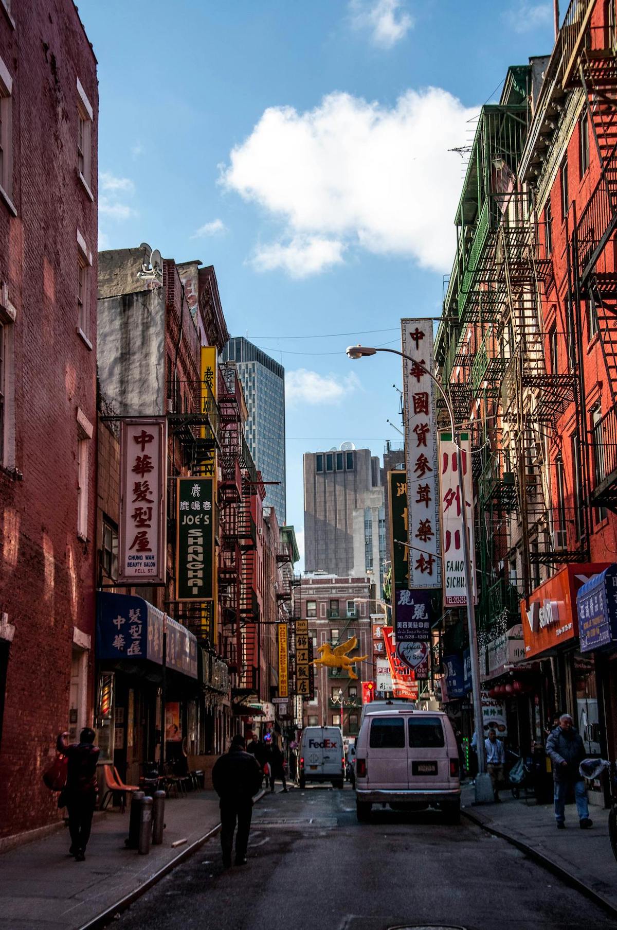 Chinatown NYC street during daytime