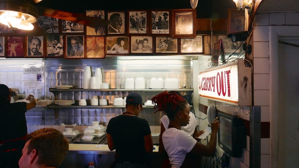 people inside a restaurant working