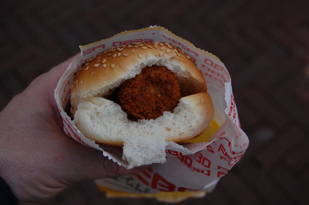 crispy veal croquette on a soft white bun