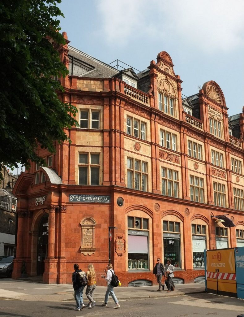 A Grade II building-Grays Antique Market-is a great antiques markets in London.