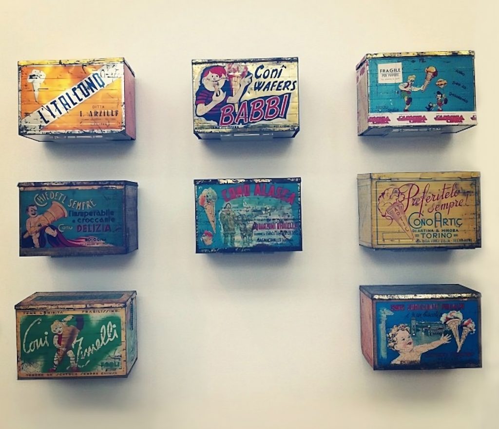 retro italian gelato boxes