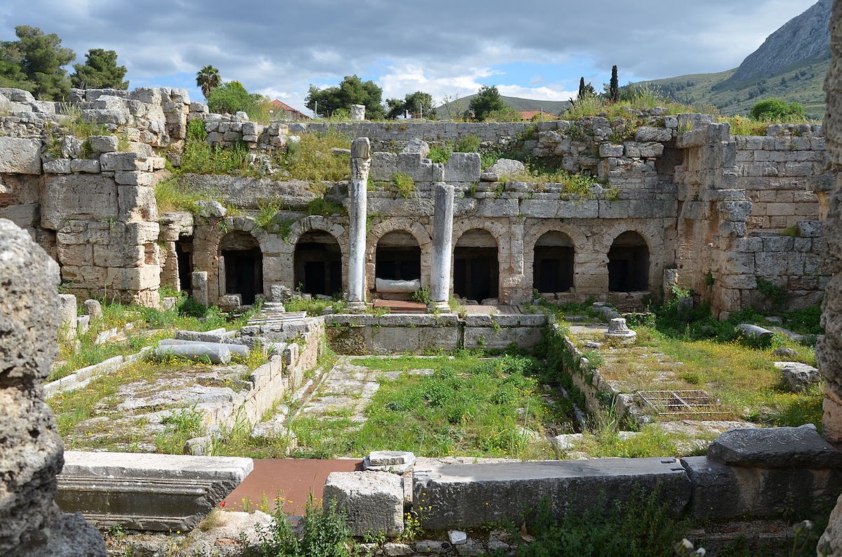 Fountain of Peirene in Ancient Corinth