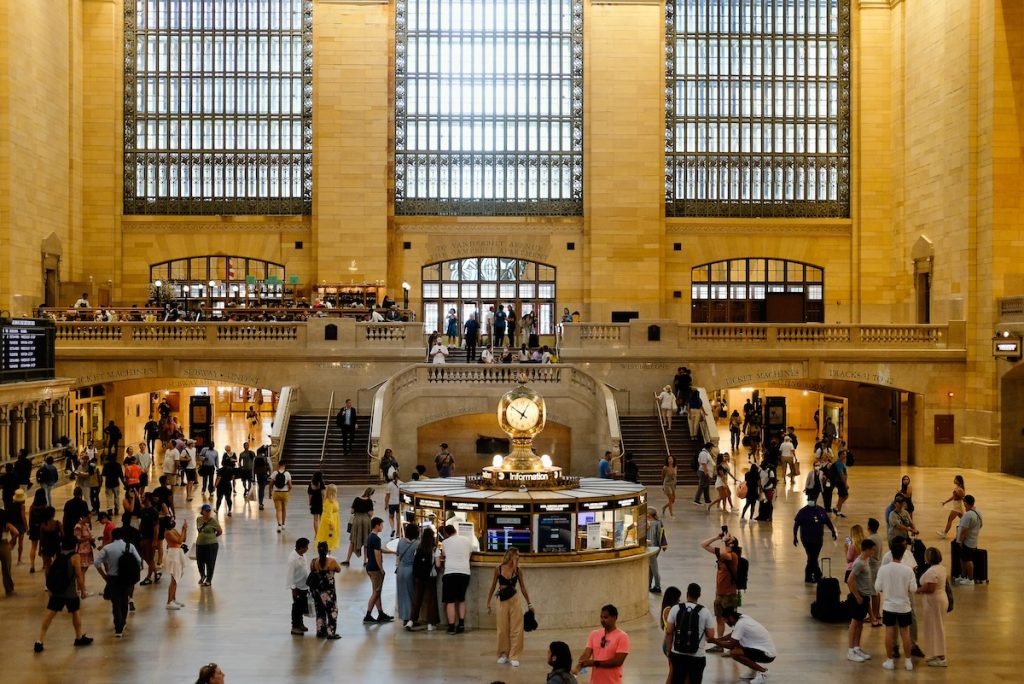 people inside Grand Central Terminal