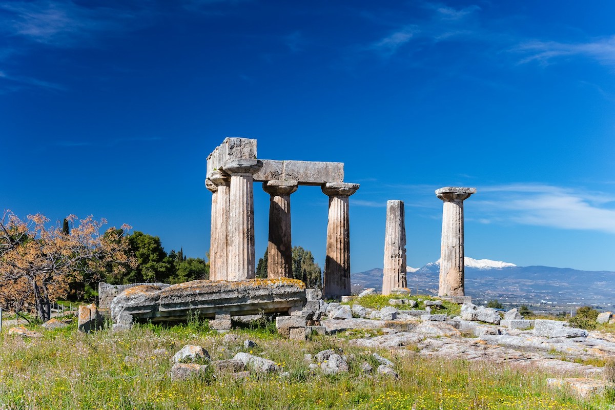 Temple of Apollo in Ancient Corinth