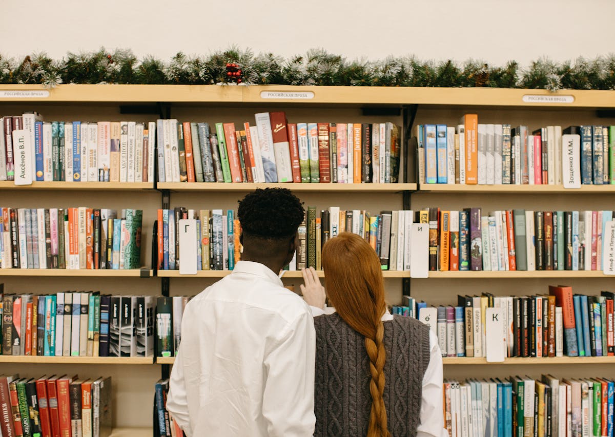 Couple in a bookstore in DC