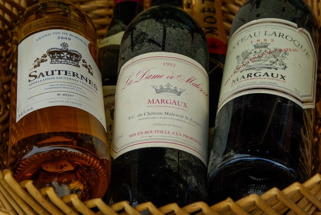 wine from Bordeaux