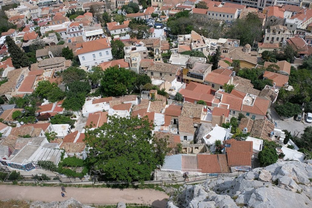 aerial view of Anafiotika