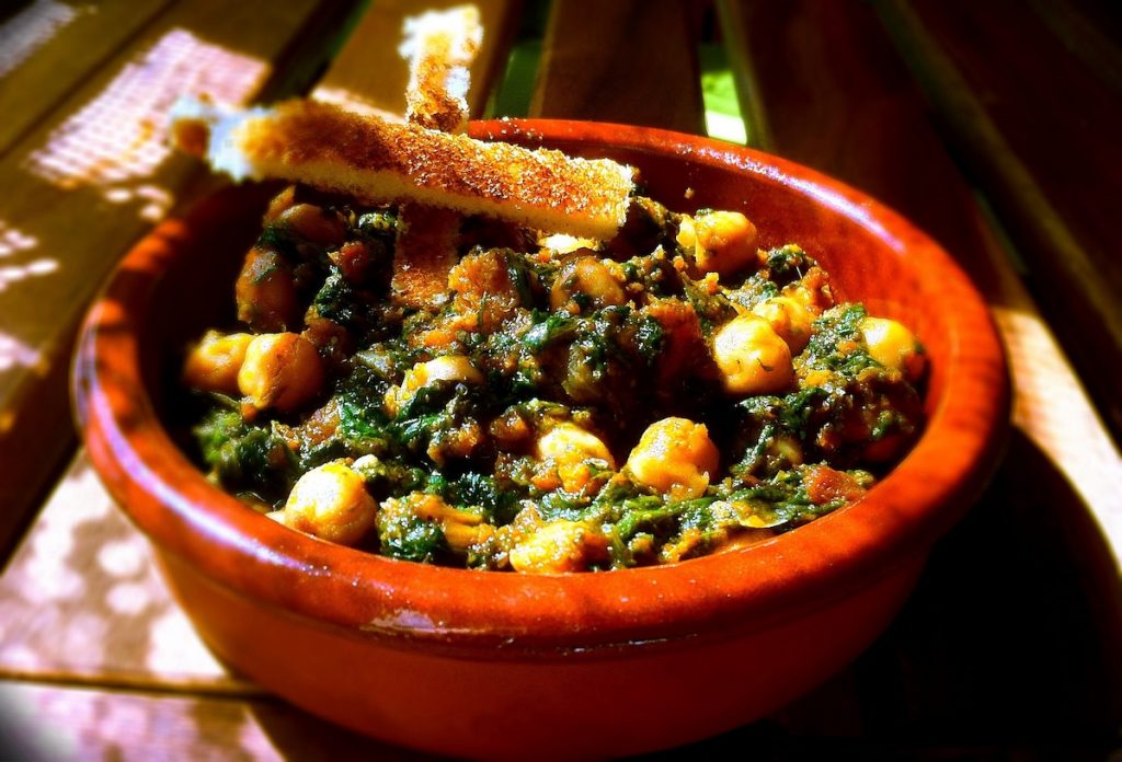 Spinch and chickpeas