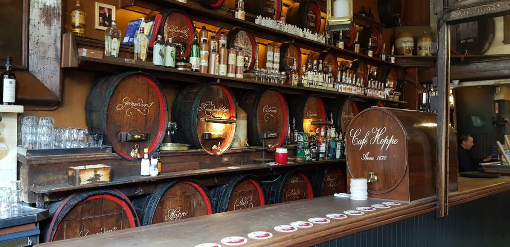 inside a bar in Amsterdam