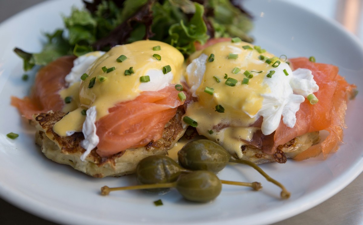 Brunch near Eiffel Tower in Paris