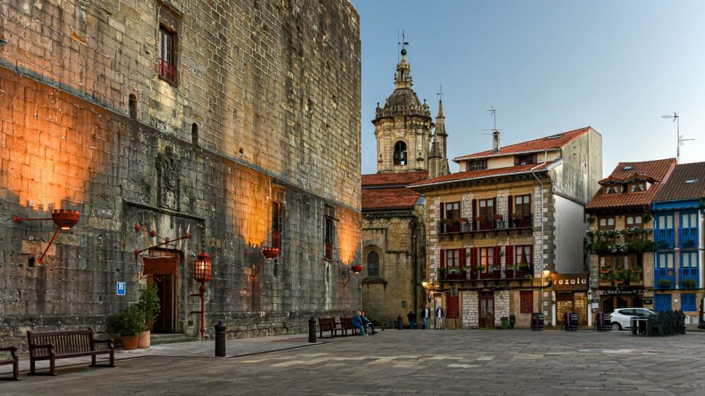 The medieval city of Hondarribia. 